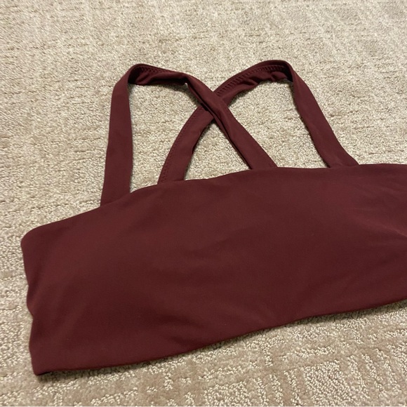 {OFFLINE By Aerie} Red/Burgundy Sport Bra - Size Large - Picture 2 of 16